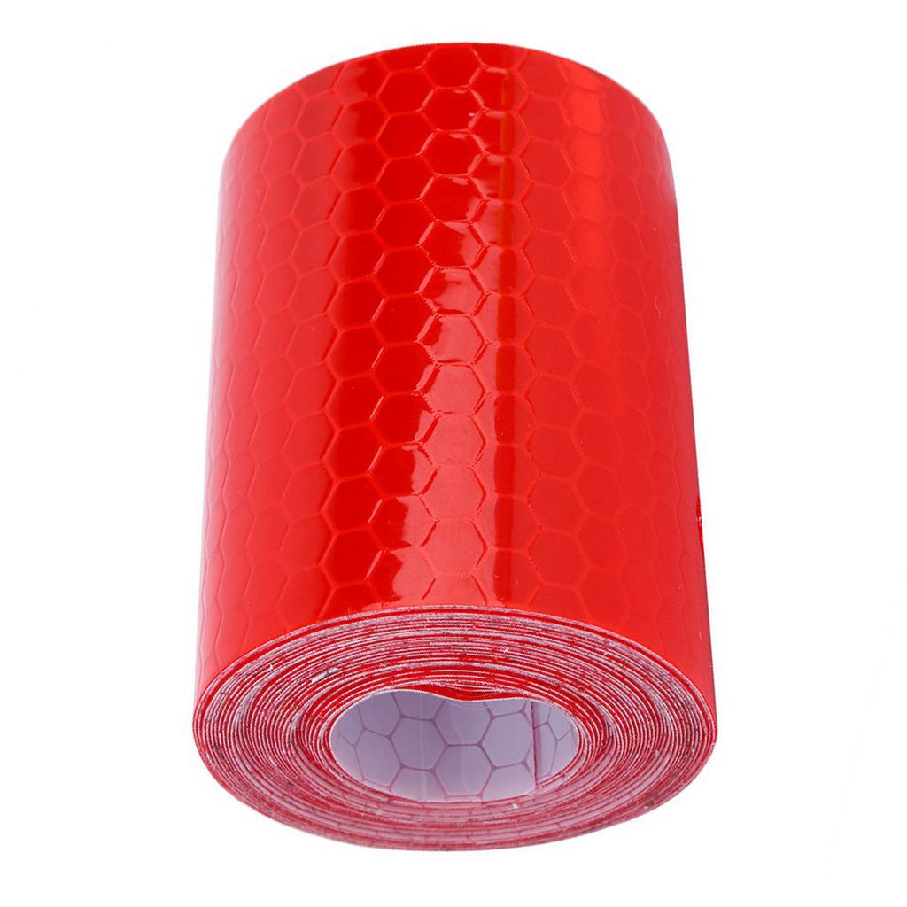 Reflective Warning Tape, Tape, Hazard Tape, 5 Cm X PVC Fluorescent Adhesive with 5 Colors, Red, Green, Blue, White, Yellow for Parking Spaces,