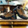 Hiking Shoes Men's Lace-up Leather Casual Shoes Thick Sole Heightened Rubber Sole Men's Outdoor Sports Shoes