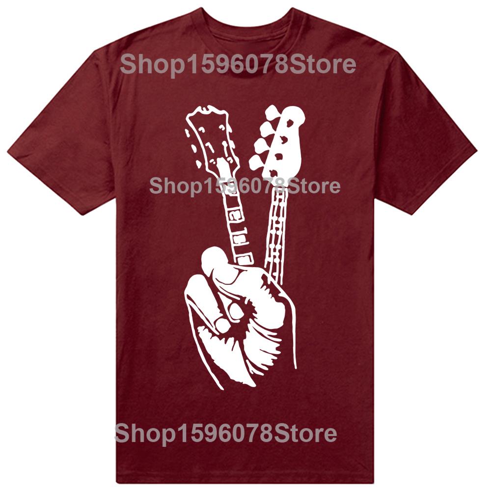 Funny Electric Bass Guitar T Shirts Graphic Cotton Streetwear Short Sleeve Music Hip Hop Rock Tshirt Musician Guitarist
