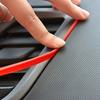 Red Auto Car Interior Door Gap Edge Line Molding Trim Strip Decor Accessories