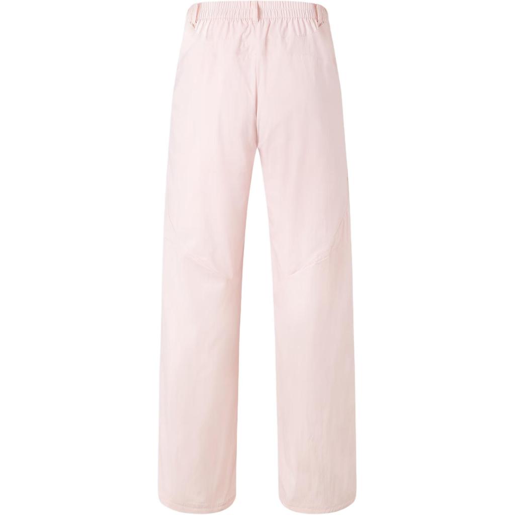 adidas Future Style Tracksuit Bottoms Solid Color Wide Leg Woven Comfortable Mid Rise Casual Pants Women Bottoms Sand Pink JN1966