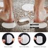 Bathroom Slip Transparent Non-Slip Tape Anti-Slip Strips Shower Stickers Square Round Flower Shaped Antiskid Sticker