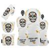 Golf Fairway and UT Mexico Single Headcover, Driver, 460cc, 440cc, Wood, Wood, Utility, Cover, Skull, Cover, White/Black (White, Driver)