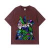 275 GSM Washed T-shirts 100% Cotton Dragon Ball V29 Cell Print Unisex Heavy Cotton T Shirt