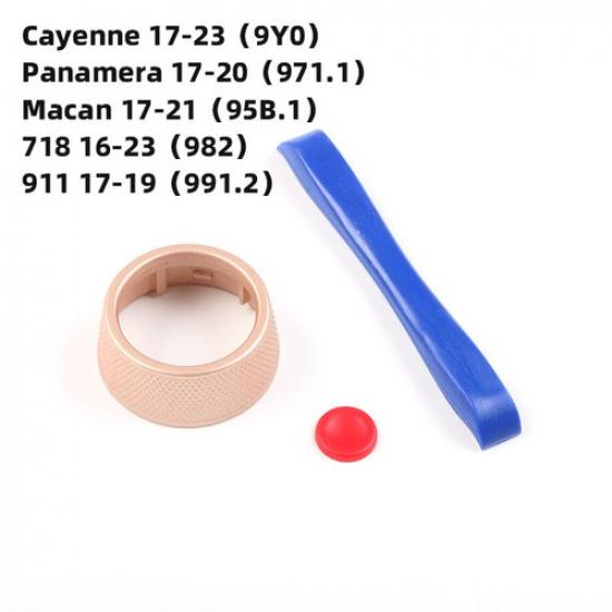 1x Colorful ABS Car Steering Wheel SC Knob Upgrade Change For Porsche 718 Macan