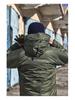 Normanlong Men's N3B Military Style Hooded Cotton Coat – Winter Mid-Length Jacket