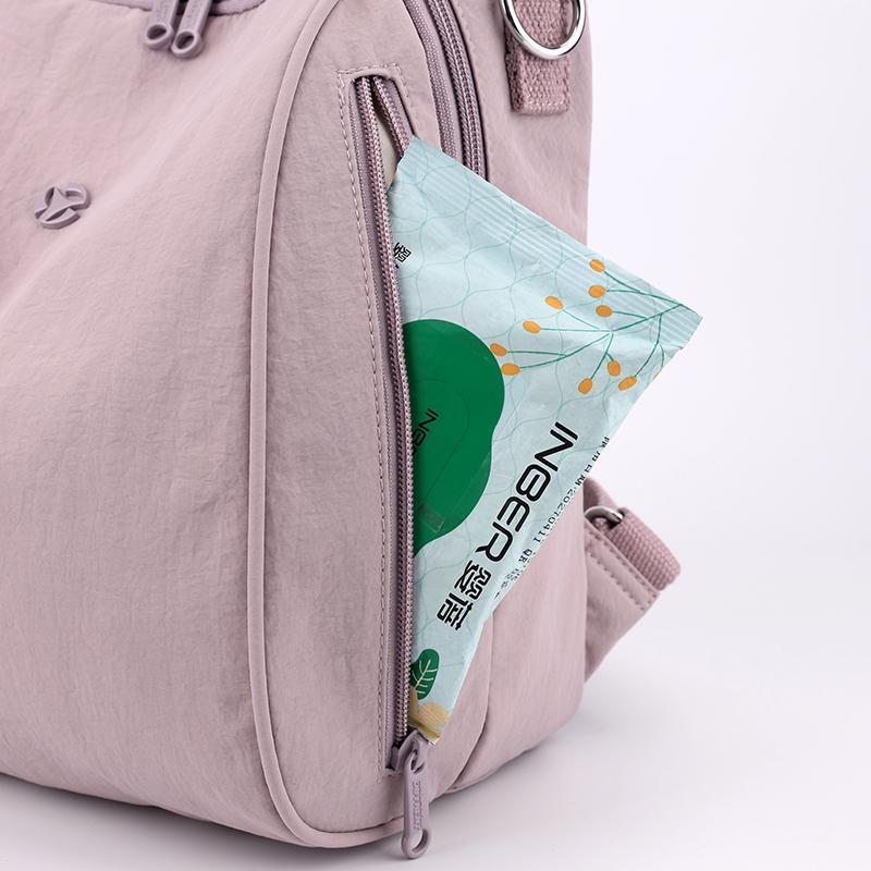 Einfarbiger Damenrucksack Große Kapazität Reiserucksack Leichte Nylontasche