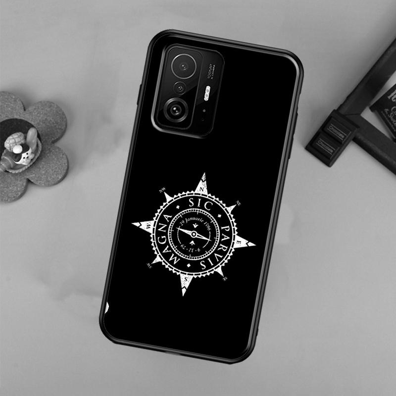 Compass Case For Xiaomi 13 14 Ultra 11T 12T 13T 14T Pro POCO X7 Pro X3 X5 X6 F3 F5 F6 M6 Pro Cover