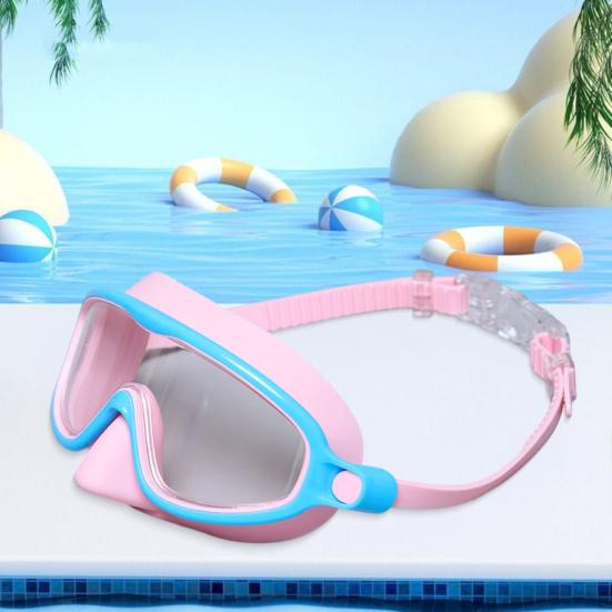 Swim Goggles for Kids Adults No Leaking Anti-Fog Diving Face Guard with Nose