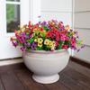 Eucalipto viola a 7 punte Fiore artificiale Pianta verde Mazzo Decorazione Fiore finto Decorazione Floreale