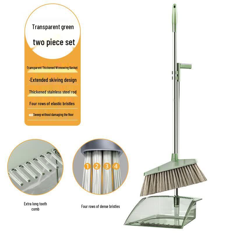 Premium Broom and Dustpan Set
