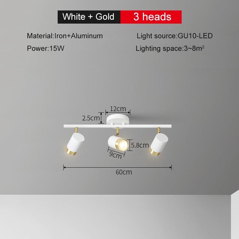 Simple Shop Restaurant Lighting LED Spotlight Modern Ceiling Spot Light Home Living Room Decoration LED Background Lamp