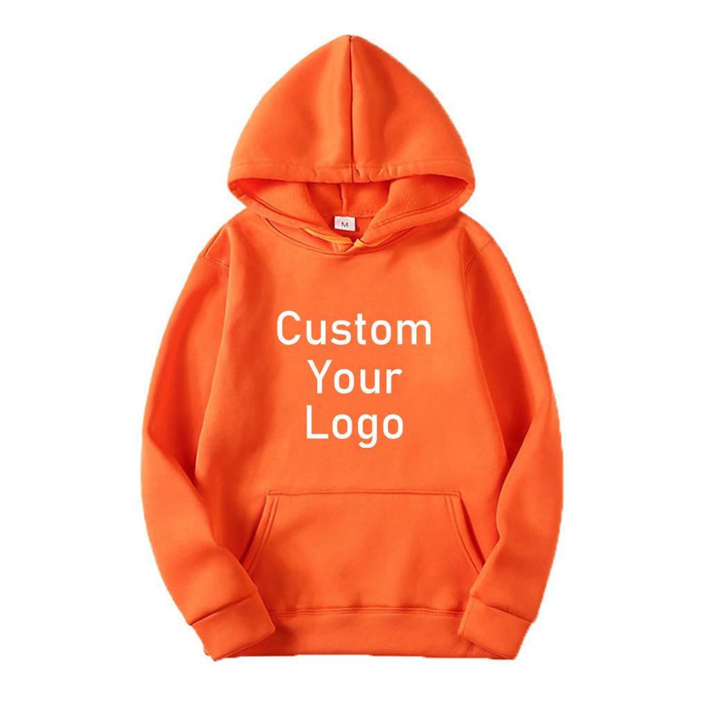 Warm Fleece Hoodies Customized Unisex Classic Hooded Sweatshirt