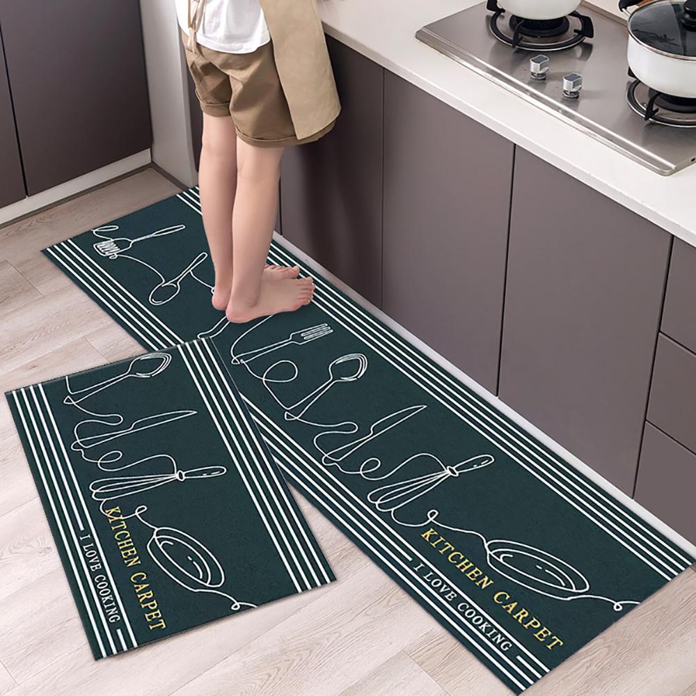 Tappetino da cucina Tappeto a striscia lunga per corridoio della camera da letto Tappeto morbido e antiscivolo Tappetino per ingresso Accessori da cucina