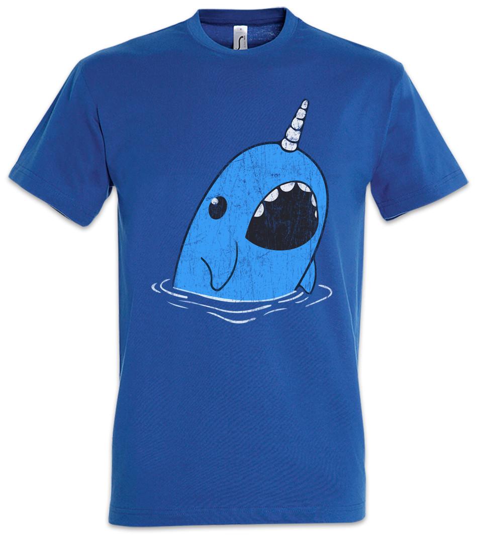 Narwhal T-Shirt Narwhal Fun Fairies Horn Rainbow Whale Sailor Toon XL