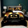 Halloween Cartoon Kürbis Geist Laterne Bettwäscheset Jungen Mädchen Einzel- Doppelgröße Bettbezug Kissenbezug Bett Kinder Erwachsene