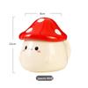 Adorable Cartoon Mushroom Large Capacity Ceramic Mug with Lid - Perfect Girls' Birthday Gift or Souvenir Coffee Cup
