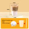 90mm Mouth Commercial PP Injection Cups  Disposable Milk Tea Cups with Lids Thickened High Transparent Plastic Drink CupsLarge Caliber Straws