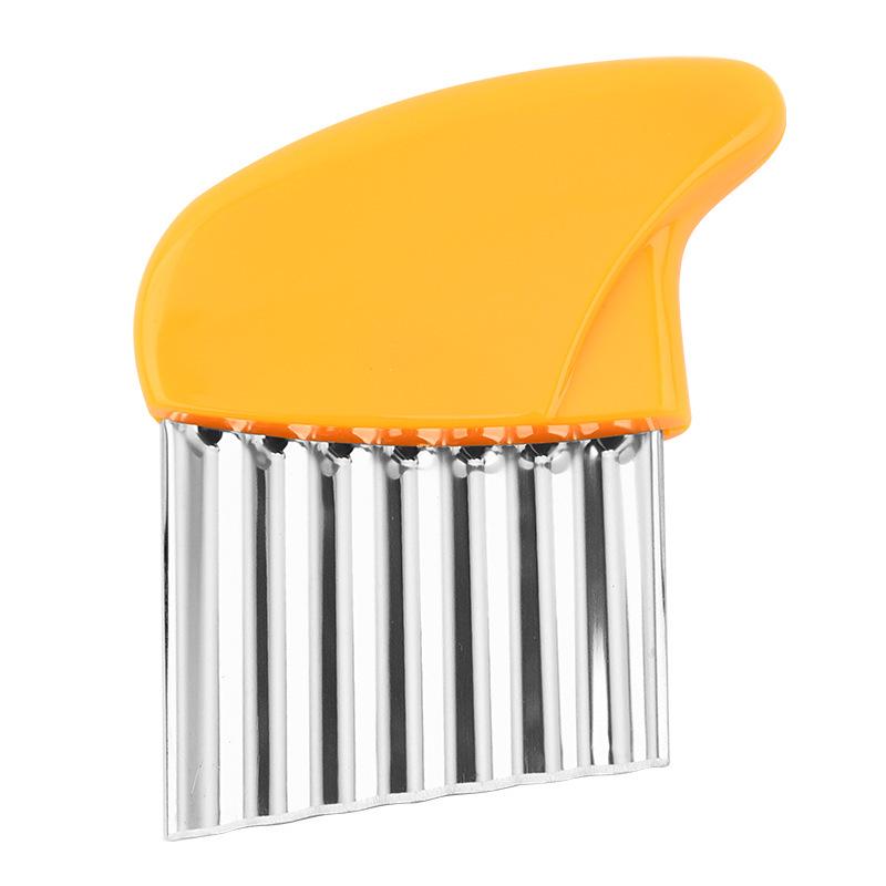 Stainless Steel Wave Potato Cutter - Creative Veggie Slicer & French Fry Tool