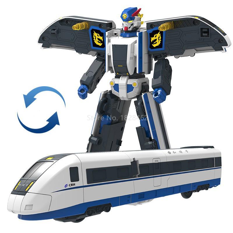 Classics China High-Speed Railway Super Train Robot Transformation Toy Deformation Car  Action Figure CHSR Toy for Kids Toys