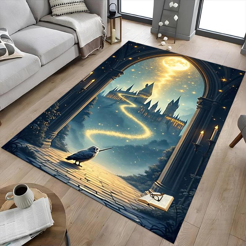 1pc Longing for the Castle Carpet, for Home & Office Decor, Desk Chair Carpet, Festive Gift,Conference Room CarpetL1084
