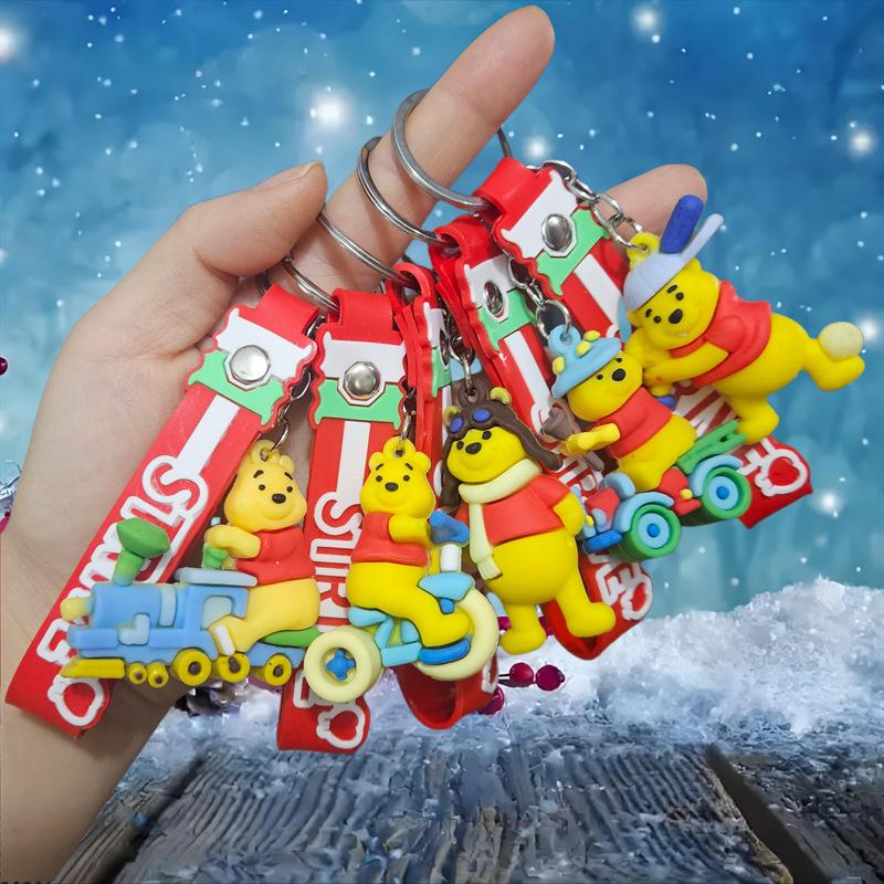 Internet-Berühmtheit Cartoon-Puppe Schlüsselanhänger Taschenanhänger Studentenanhänger Niedlicher PVC-Schlüsselanhänger Paar Auto Schmuck