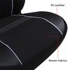 2PCS Universal High Quality PU Front Car Seat Covers Fashion Style Back Bucket C