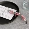 Trendy Pink Double Layer Bead Bracelet For Women Stylish Jewelry For Summer 2024