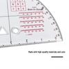 Professional Geographic Coordinate Protractor Ruler