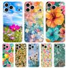 Soft Clear TPU Phone Case For iPhone 17 Air 16E 16 11 15 14 Pro MAX 12 13 7 8 Plus SE Easter Cover Summer Colorful Flower