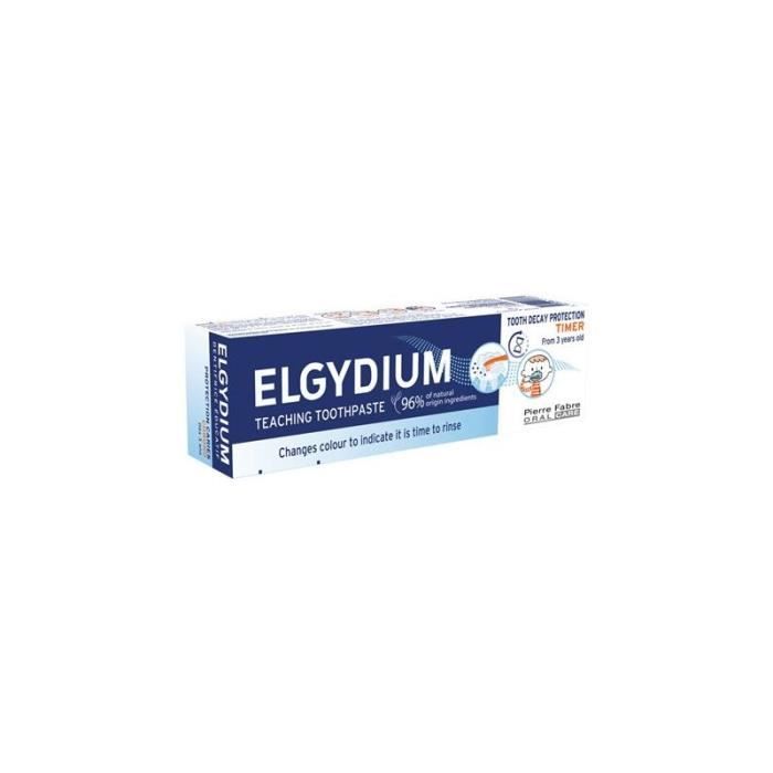 Dentifrice - Elgydium - Timer Kid - 50Ml - 96% Ingrédients Naturels - Fluorinol®
