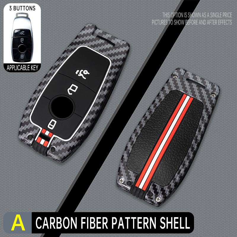 

Interior Mouldings Car Key Case Cover Key Bag For Mercedes Benz A C E S Class W221 W177 W205 W213 Car-Styling Holder Shell