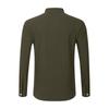 Men's New Solid Color Casual Cotton And Linen Standing Collar Long Sleeved Shirt