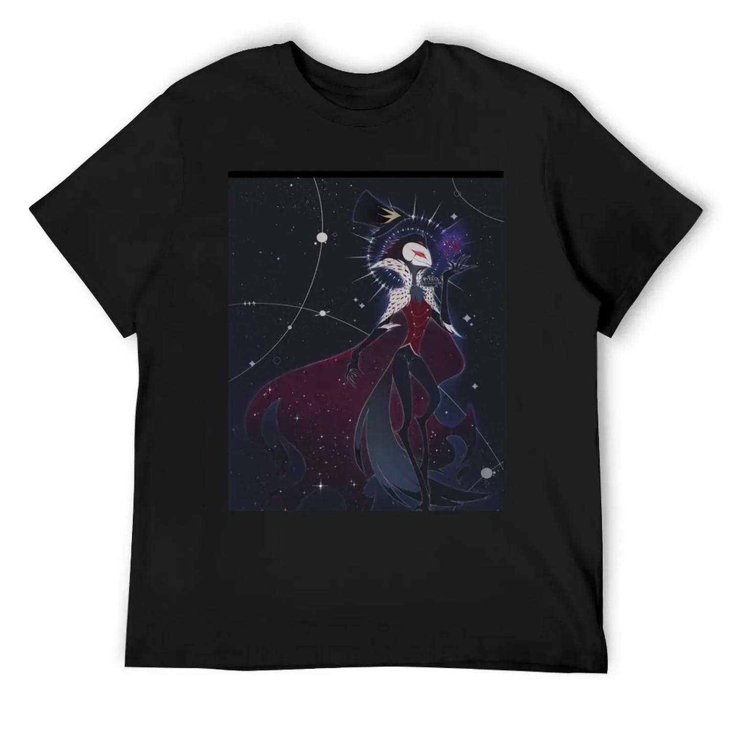 

Футболка Helluva Boss Stolas свитшот корейская мода графика мужские футболки высочайшее качество XXXXXL чёрный