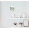 Seiko Clock Wall Clock/Desk Clock, Natural, Radio Controlled, Analog, Ivory, Body Size: Diameter 20.3 X 4.4 Cm, KX245A