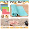 Chenille Fleece Washable Pet Pad Non Slip Small Animal Liner Soft Fleece Bedding Mat  Guinea Pig