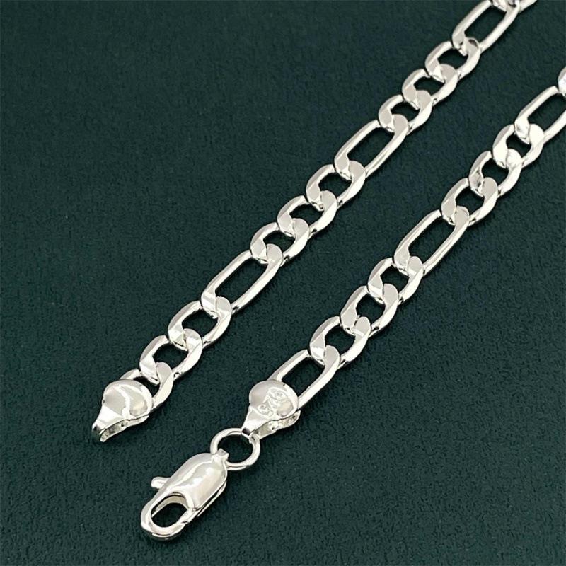

Fashion 9256MM Triple Ferro Necklace, Exquisite Versatile Trendy Jewelry 6mm*40cm