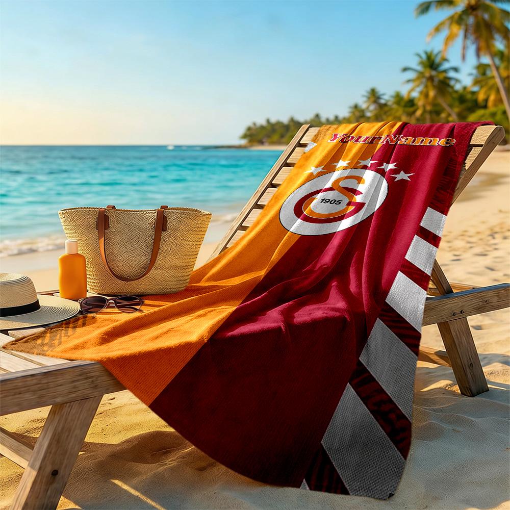 Galatasaray Personalized Name Beach Towel Super Soft Absorbent