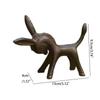 Sculpture Donkey Figurine Durable Iron Donkey Ornament Fantastic Animal Statue  Home Decor