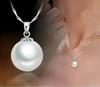 Zhenrong Korean Pearl Shell Bead Silver-Plated Pendant Necklace for Women