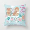 Love Tree Square Pillowcase Car Sofa Office Chair Pillowcase Simple Home Decor Ornaments