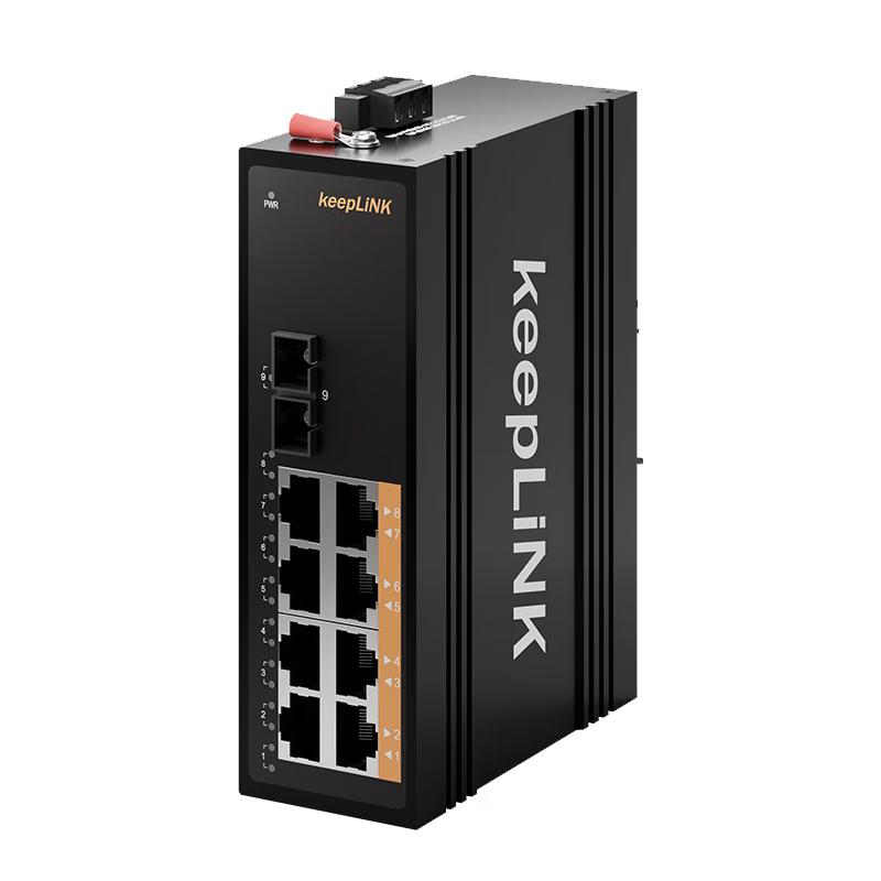 

keepLINK KP-9000-45-1GX8GP Industrial Gigabit POE Ethernet Switch & Fiber Transceiver