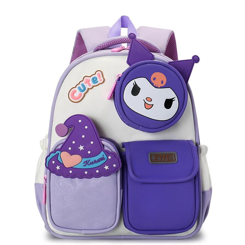 Childrens Cartoon Kuromi Backpack With Breathable Nylon For Kindergarten And School Use