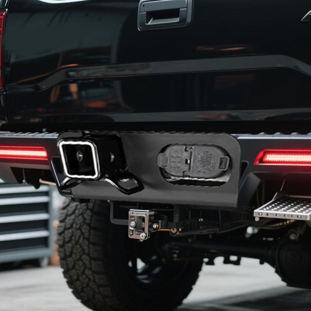 For Ford Maverick Rear Bumper Hitch Surround Cover Connector Hitch Bumper Protector Weatherproof Protector Plate For Truck