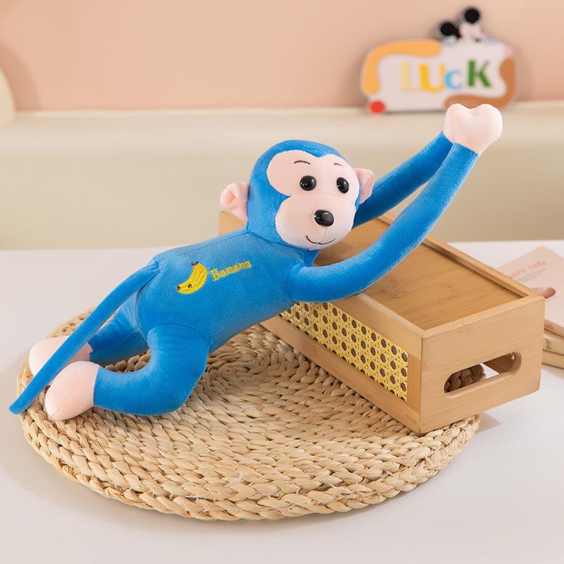 Long-armed Banana Monkey Cartoon Plush Toy Figure - Cute Claw Machine Doll