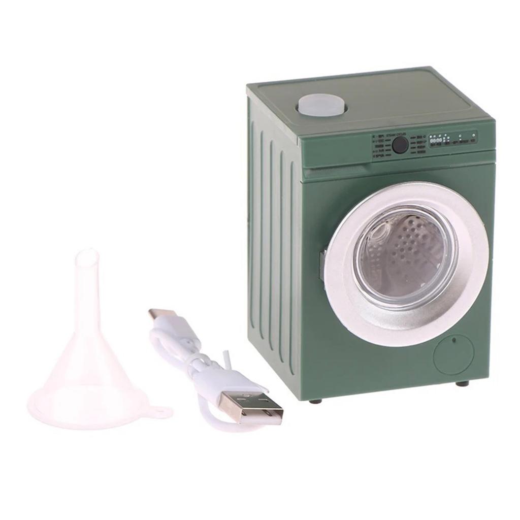 Miniature Dollhouses Washing Machine 1 12 Scale Realistic Spin and Wash Appliance Portable for Dollhouses Laundry Room