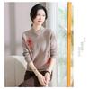 2025 Autumn/Winter Wool Sweater for Mom and Mother-in-law, Warm Red Base Layer for Middle-Aged & Elderly Women