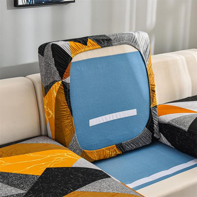 Spandex Sofa Seat Cushion Cover Chair Cover Pets Kids Furniture Protector Elastic Washable Removable Slipcover