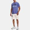 Under Armour Collegiate Casual Breathable Loose Training Short Sleeve T-Shirt Men Tops Purple 1361671-561