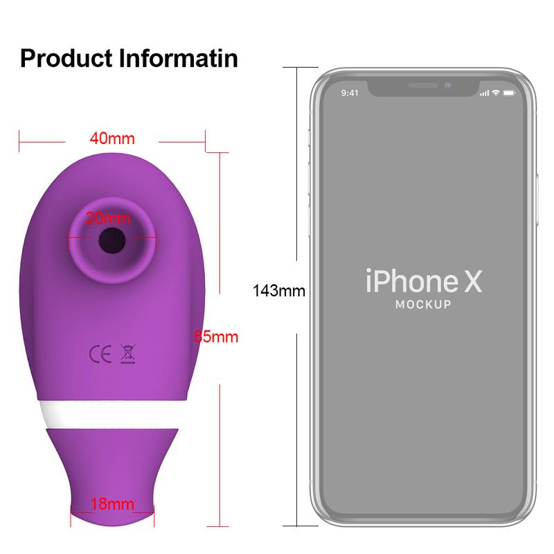 Sucking Licking Vibrator 2 in 1 Tongue Licking Clitoris Nipples Sucker Massager for Women Vacuum Stimulator Sex Toys Adult Goods